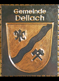                                                            
                     
 Kupferbild                                 
  Gemeindewappen Kärnten            
Gemeinde Dellach Gailtal 
                              
   Bezirk      Hermagor                                                                  jedes Bild ein "Unikat"
 Kupferrelief  Handarbeit
