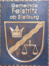                                                            
                     
 Kupferbild                                 
  Gemeindewappen Kärnten            
   Gemeinde   Feistritz ob Bleiburg 
                              
   Bezirk     Völkermarkt                                                                  jedes Bild ein "Unikat"
 Kupferrelief  Handarbeit