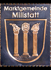                                                            
                     
 Kupferbild                                 
  Gemeindewappen Kärnten            
   Marktgemeinde  Millstatt
                              
   Bezirk    Spittal an der Drau                                                                 jedes Bild ein "Unikat"
 Kupferrelief  Handarbeit