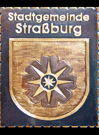                                                            
                     
 Kupferbild                                 
  Gemeindewappen Kärnten            
Stadtgemeinde Straßburg 
                              
   Bezirk    Sankt Veit an der Glan                                                                 jedes Bild ein "Unikat"
 Kupferrelief  Handarbeit