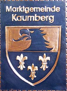  Kaumberg Gemeindewappen Kupferbild 
