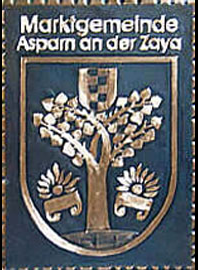 Kupferbild  Gemeindewappen Marktgmeinde    Asparn-Zaya                                                              jedes Bild ein "Unikat"
 Kupferrelief  Handarbeit
