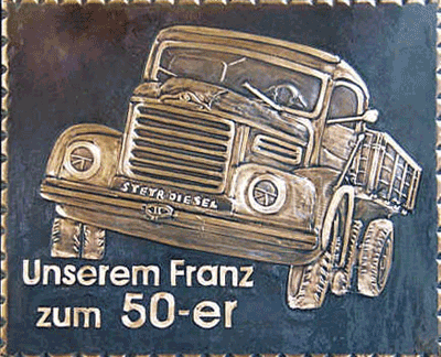 Geburtstage Lastwagen unserm Franz 