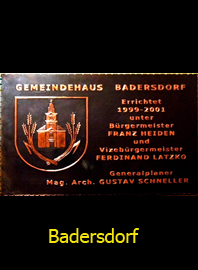                                  Kupferbild                    Gemeindewappen                  Gemeinde    Badersdorf                                                                                            jedes Bild ein "Unikat"
 Kupferrelief  Handarbeit
