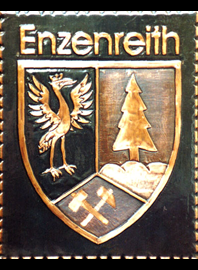                   Kupferbild                                        
Gemeindewappen                       
Gemeinde  Enzenreith                                                                   jedes Bild ein "Unikat"
 Kupferrelief  Handarbeit
