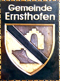                   Kupferbild                                      Gemeindewappen                         Gemeinde   Ernsthofen                                                                   jedes Bild ein "Unikat"
 Kupferrelief  Handarbeit