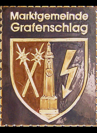            Kupferbild            Gemeindewappen            Ulrichskirchen-Schleinbach  
Niederösterreich                                                              jedes Bild ein "Unikat"
 Kupferrelief  Handarbeit