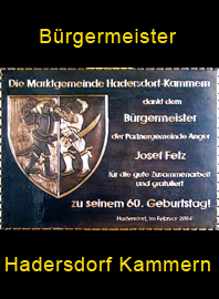                         Kupferbild                            Gemeindewappen          Marktgemeinde   Hadersdorf Kammern  Bürgermeister                                                                                                         jedes Bild ein "Unikat"
 Kupferrelief  Handarbeit