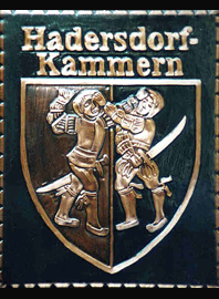                         Kupferbild                            Gemeindewappen          Marktgemeinde   Hadersdorf Kammern                                                                                                          jedes Bild ein "Unikat"
 Kupferrelief  Handarbeit