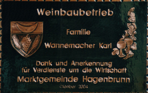            Kupferbild            
  Gemeindewappen            
   Marktgemeinde  Marktgemeinde
Wannemacher Niederösterreich                                                               jedes Bild ein "Unikat"
 Kupferrelief  Handarbeit