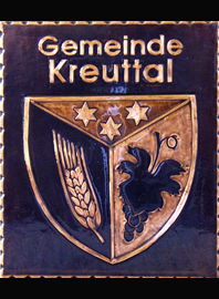 	          Kreuttal Wappen  
                    	                                                        
                                                                          Kupferrelief 
als besonderes Geschenk
  jedes Bild ein "Unikat"
          Handarbeit 
