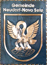                                                                    
Gemeindewappen
               
 Gemeinde Neudorf
 Novo selo
 Bezirk    Neusiedl am See            
Burgenland                                    
 

                                                            jedes Bild ein "Unikat"
 Kupferrelief  Handarbeit