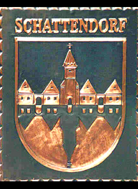                                                                    
Gemeindewappen
               

Marktgemeinde Schattendorf
Schattendorf
Bezirk Mattersburg 
          
                                   
 Burgenland

                                                            jedes Bild ein "Unikat"
 Kupferrelief  Handarbeit