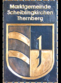                                                                    
Gemeindewappen
               

Marktgemeinde Scheiblingkirchen Thernberg
 
Bezirk Neunkirchen          
Niederösterreich                                   
 

                                                            jedes Bild ein "Unikat"
 Kupferrelief  Handarbeit