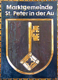                                                                    
Gemeindewappen
               
Marktgemeinde
St. Peter in der Au  
Bezirk Amstetten           
Niederösterreich                                   
 

                                                            jedes Bild ein "Unikat"
 Kupferrelief  Handarbeit