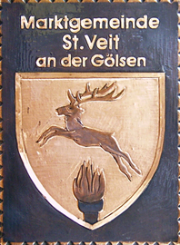                                                                    
Gemeindewappen
               
Marktgemeinde
St. Veit an der Gölsen  
Bezirk Lilienfeld            
Niederösterreich                                   
 

                                                            jedes Bild ein "Unikat"
 Kupferrelief  Handarbeit