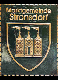                                                                    
Gemeindewappen
                 

Marktgemeinde Stronsdorf                    
Bezirk Mistelbach           
Niederösterreich                                   
 

                                                            jedes Bild ein "Unikat"
 Kupferrelief  Handarbeit