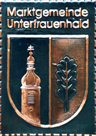                                                                        
 Gemeindewappen   
                                
Gemeinde               
                         
  Unterfrauenhaid                                                   
                      
     
Bezirk   Oberpullendorf        Burgenland                           
                             
	                                                                  jedes Bild ein "Unikat"
 Kupferrelief  Handarbeit