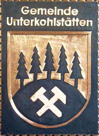                                                                        
 Gemeindewappen   
                              
Gemeinde              
                         
 Unterkohlstätten                                                     
                      
     
Bezirk Oberwart     Burgenland                           
                             
	                                                                  jedes Bild ein "Unikat"
 Kupferrelief  Handarbeit