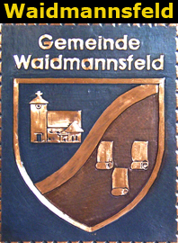                                                                              Gemeindewappen         
          
 Gemeinde   Waidmannsfeld   
                
                                                                                                                                                                                                                        
jedes Bild ein "Unikat"            
  Kupferrelief  Handarbeit