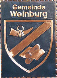                                                                              Gemeindewappen         
          
Gemeinde   Weinburg       
                
                                                                                                                                                                                                                           
jedes Bild ein "Unikat"            
  Kupferrelief  Handarbeit