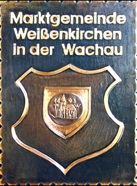                                                                              Gemeindewappen         
          
 Marktgemeinde    Weißenkirchen  Wachau 
                
                                                                                                                                                                                                                         
jedes Bild ein "Unikat"            
  Kupferrelief  Handarbeit