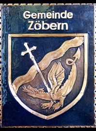                                                                             Gemeindewappen 
                            
Gemeinde Zöbern                               Niederösterreich                                                                                   
jedes Bild ein "Unikat"            
  Kupferrelief  Handarbeit