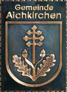 Aichkirchen   Gemeindewappen Kupferbild 