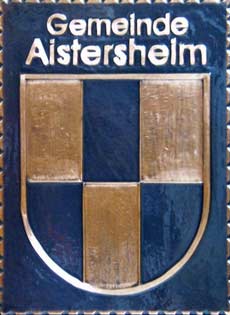Aistersheim   Gemeindewappen Kupferbild 