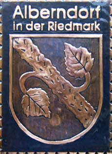 Alberndorf   Gemeindewappen Kupferbild 