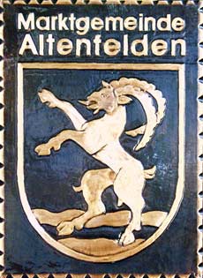 Altenfelden   Gemeindewappen Kupferbild 