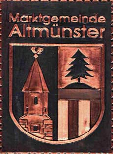 Altmnster   Gemeindewappen Kupferbild 