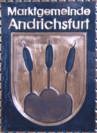   Gemeindewappen                  
 Gemeinde  Andrichsfurt           Bezirk Ried 
                 
    Oberösterreich 
                   
	                 
	Kupferbild                          jedes Bild ein "Unikat"
 Kupferrelief  Handarbeit