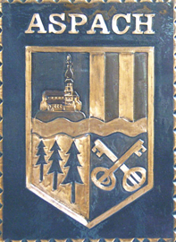   Gemeindewappen                  
 Gemeinde Marktgemeinde
Aspach             Bezirk Braunau 
                 
    Oberösterreich 
                   
	                 
	Kupferbild                          jedes Bild ein "Unikat"
 Kupferrelief  Handarbeit