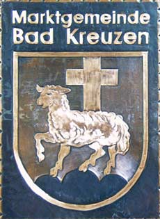 Bad-Kreuzen   Gemeindewappen Kupferbild 
