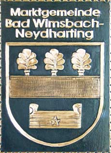 Bad-Wimsbach   Gemeindewappen Kupferbild 