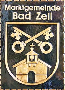 Bad-Zell   Gemeindewappen Kupferbild 