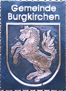 Burgkirchen   Gemeindewappen Kupferbild 