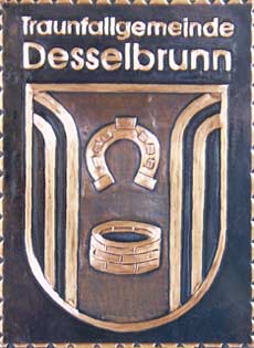 Desselbrunn   Gemeindewappen Kupferbild 