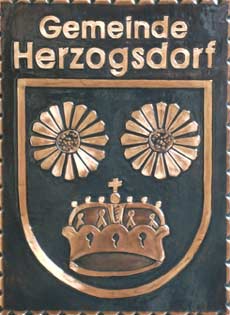 Herzogsdorf   Gemeindewappen Kupferbild 