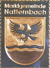                                                                    
Gemeindewappen                      
 Naternbach   Oberösterreich 
                             
  
                               Marktgemeinde
    Bezirk Grieskirchen                             
  Oberösterreich                                                                           jedes Bild ein "Unikat"
 Kupferrelief  Handarbeit