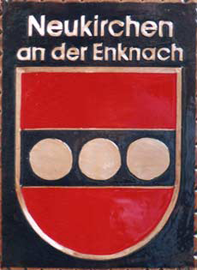  Neukirchen  Enknach  Oberösterreich Wappen in Farbe Kupferrelief 
  
 Kupferrelief 	  