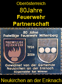                                                                    
Gemeindewappen                      
Neukirchen an der Enknach 
                             
  Feuerwehrpartnerschaft
                               
    Bezirk Braunau                             
  Oberösterreich                                                                           jedes Bild ein "Unikat"
 Kupferrelief  Handarbeit