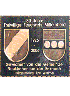 Neukirchen   Gemeindewappen Kupferbild 