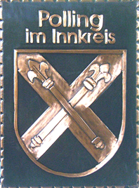                                                                    
Gemeindewappen                      
Polling im Innkreis
                             
  
                               Gemeinde
    Bezirk Braunau                             
  Oberösterreich                                                                           jedes Bild ein "Unikat"
 Kupferrelief  Handarbeit