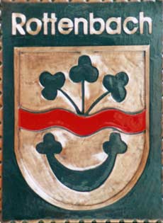 Rottenbach   Gemeindewappen Kupferbild 