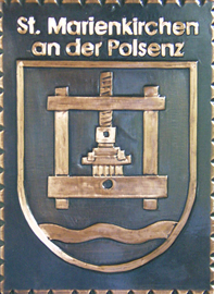      
 
               Gemeindewappen                     
Gemeinde Marktgemeinde
St. Marienkirchen an der Polsenz

             
            
     
 Bezirk Eferding   
                             
  Oberösterreich 
                   
	                 
	Kupferbild                          jedes Bild ein "Unikat"
 Kupferrelief  Handarbeit