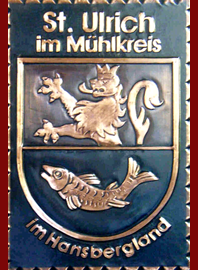      
 
               Gemeindewappen                     
Gemeinde Sankt St. Ulrich im Mühlkreis 

             
            
     
 Bezirk Rohrbach   
                             
  Oberösterreich 
                   
	                 
	Kupferbild                          jedes Bild ein "Unikat"
 Kupferrelief  Handarbeit