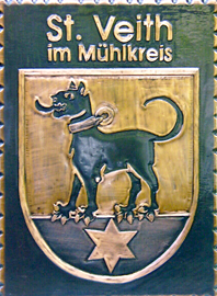      
 
               Gemeindewappen                     
Gemeinde Marktgemeinde Sankt 
St. Veit im Mühlkreis

             
            
     
 Bezirk  	Rohrbach   
                             
  Oberösterreich 
                   
	                 
	Kupferbild                          jedes Bild ein "Unikat"
 Kupferrelief  Handarbeit