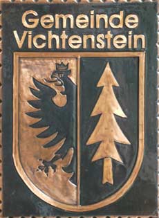 Vichtenstein   Gemeindewappen Kupferbild Oberösterreich  